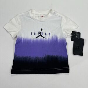 Air Jordan Kids Boy T-Shirt White,purple Size 2T  New With Tags 1-2 YRS